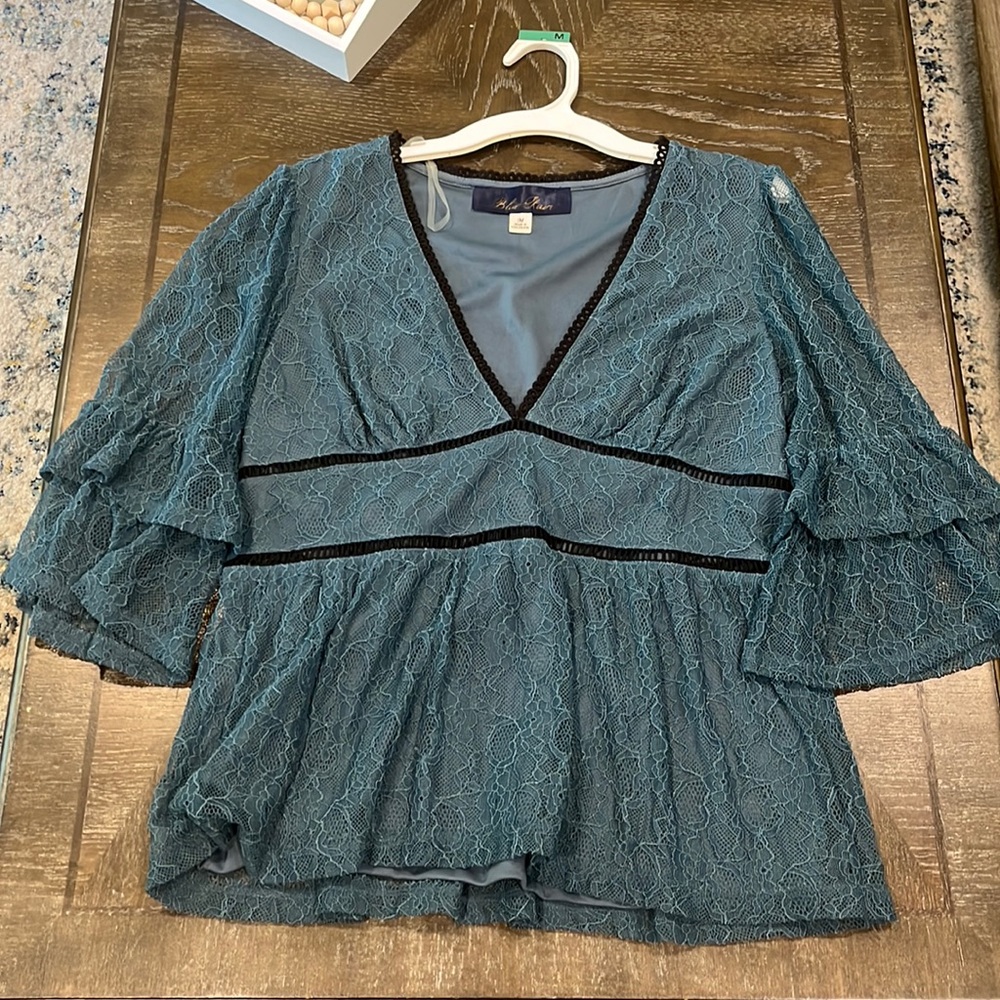 Blue Rain Teal Shirt